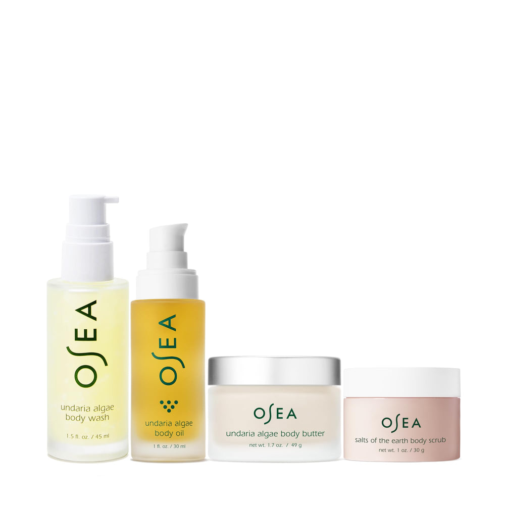 OSEA Undaria Body Oil bottle improves look of elasticity and provides deep moisture.