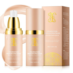 O.SECERT Foundation 4-in-1 bottle shows color-changing shade for seamless match.