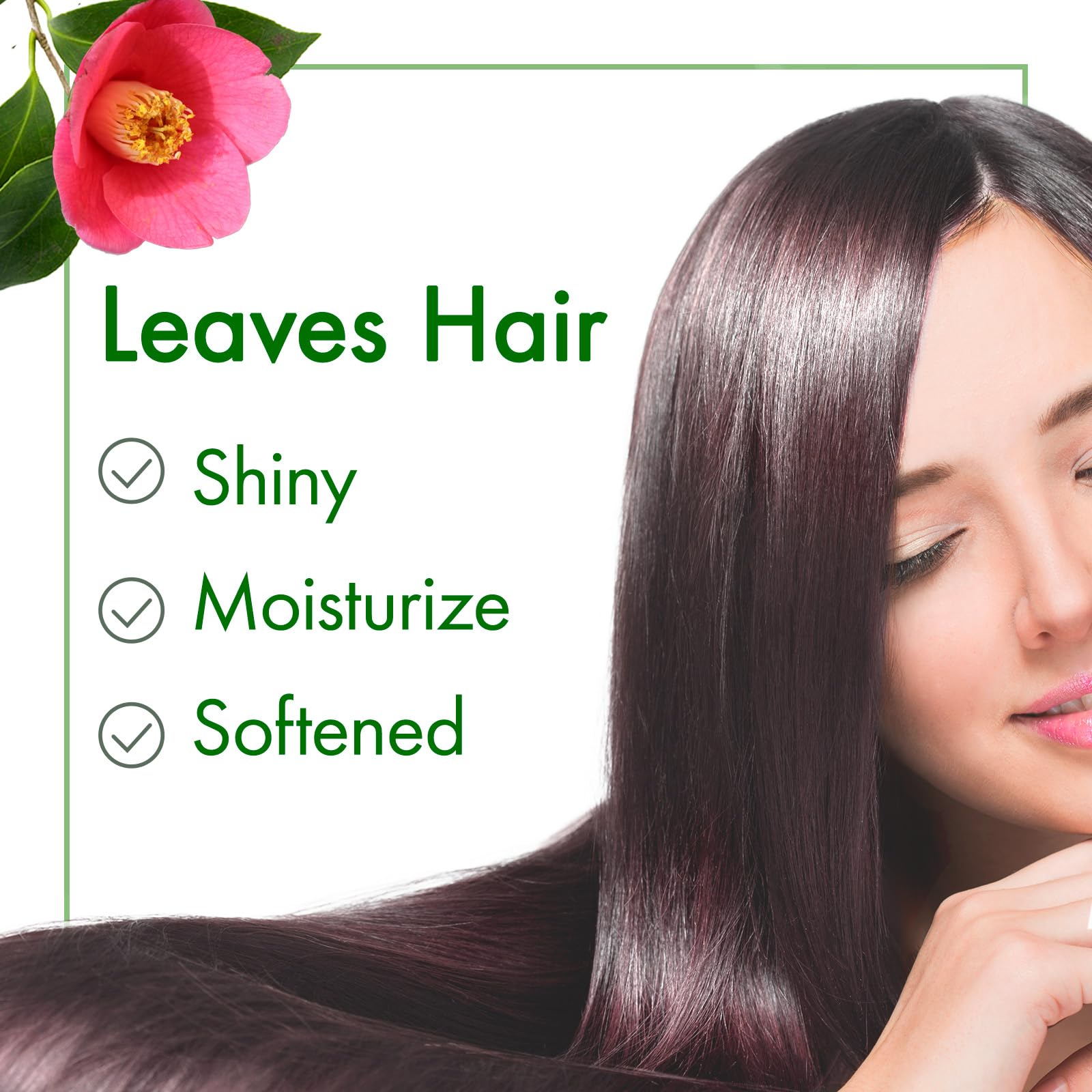 Oshima Tsubaki Camellia Seed Oil on hair ends for shine and conditioning