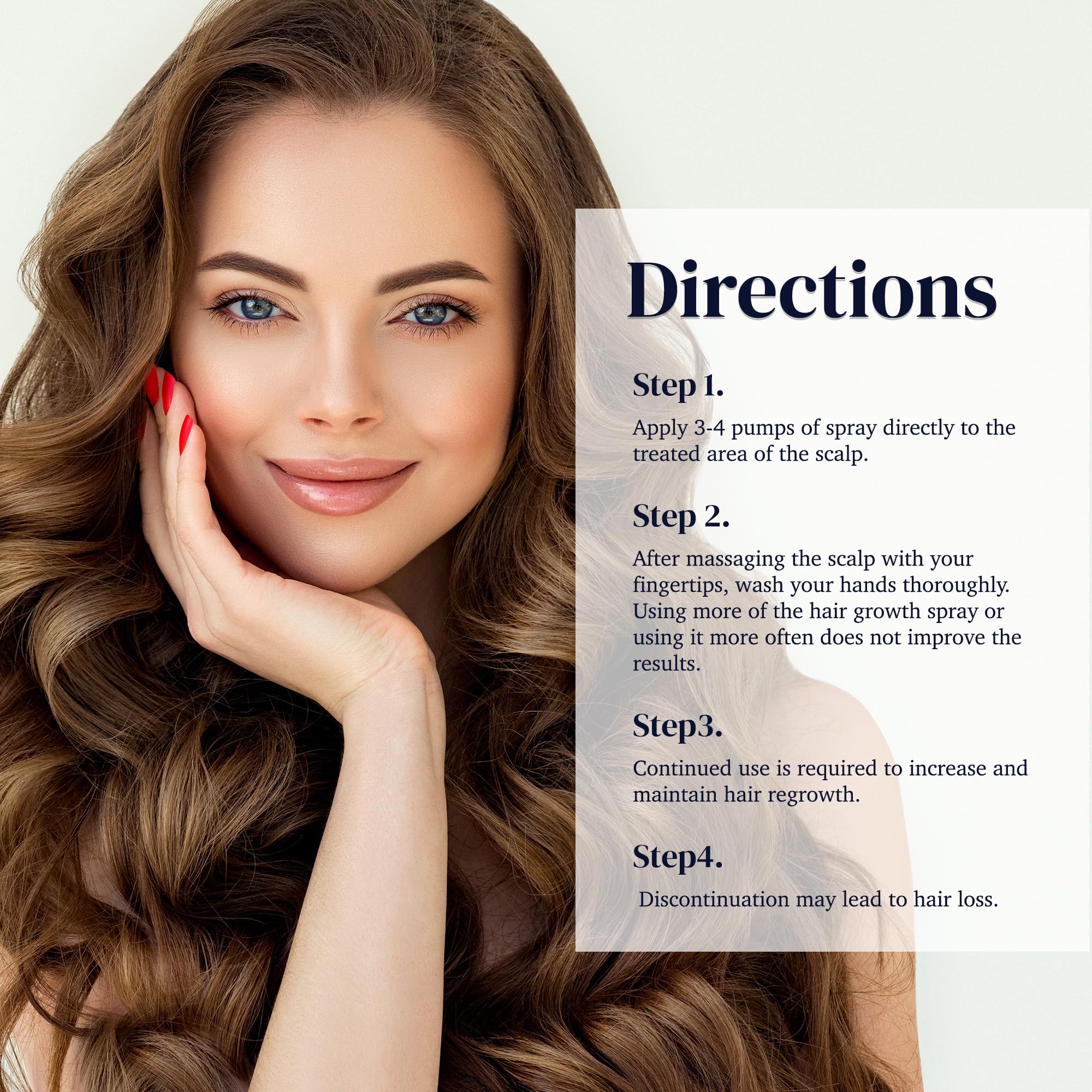 OSIMOON close-up of thinning area for context in a hair regrowth routine.