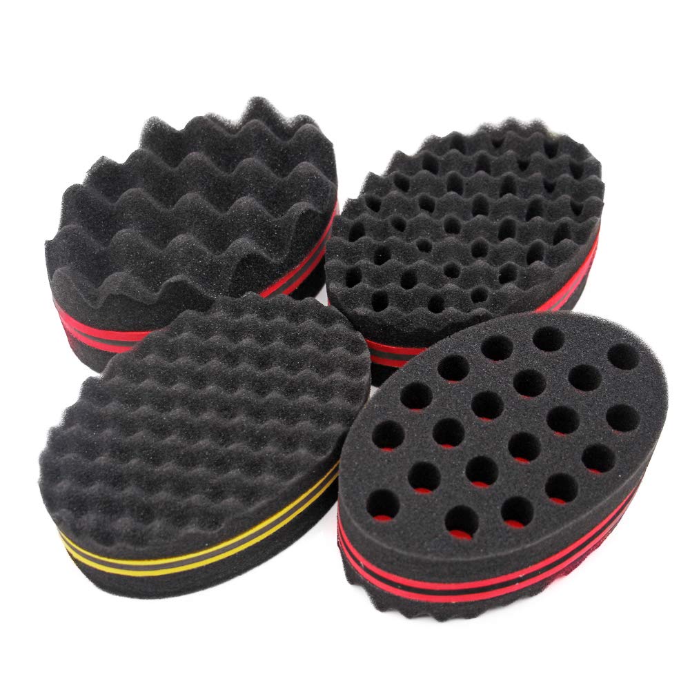 OSMOFUZE twist sponge set packaging—four compact tools for quick at-home styling.