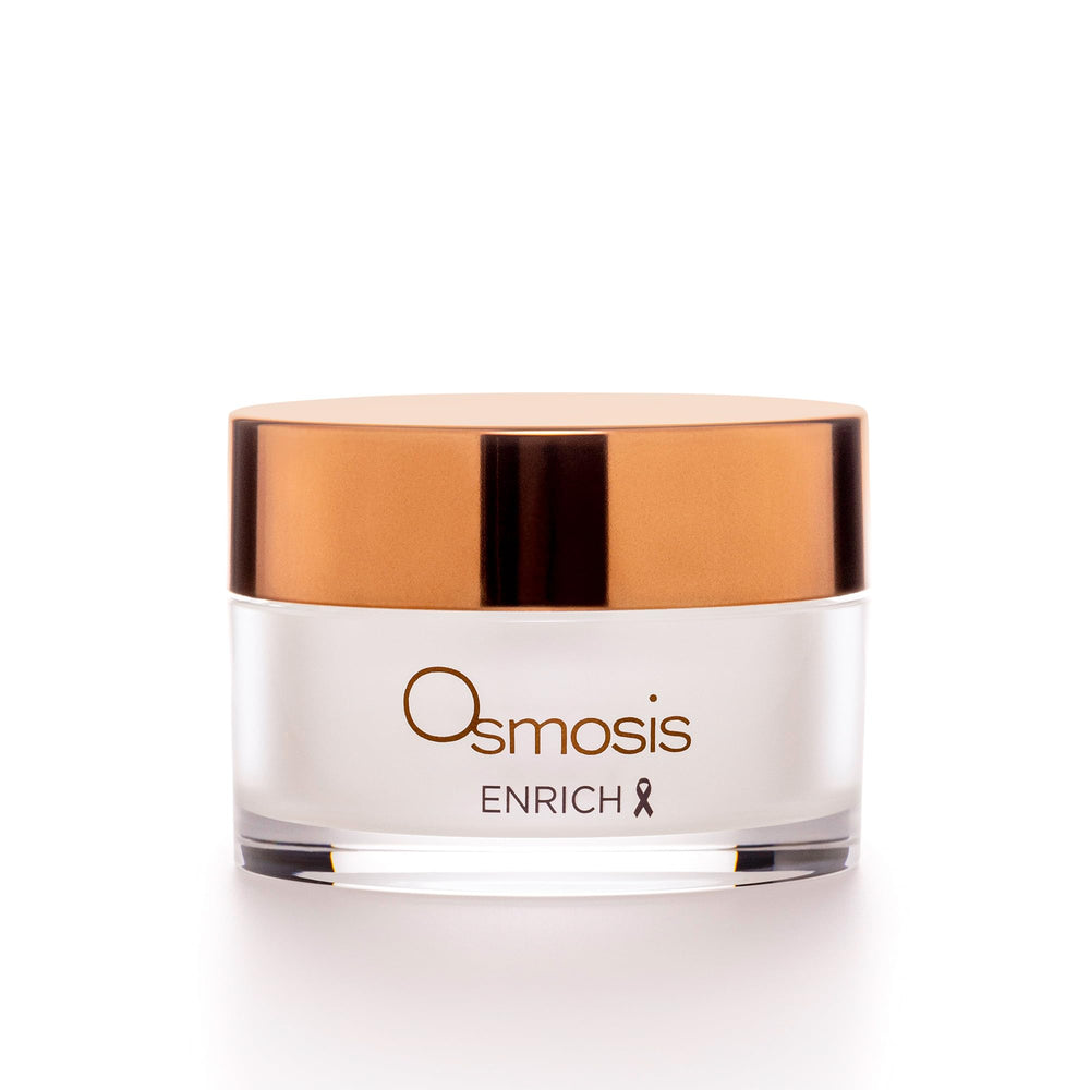 OSMOSIS ENRICH face-jar close-up showing luxurious night cream texture for hydrated skin