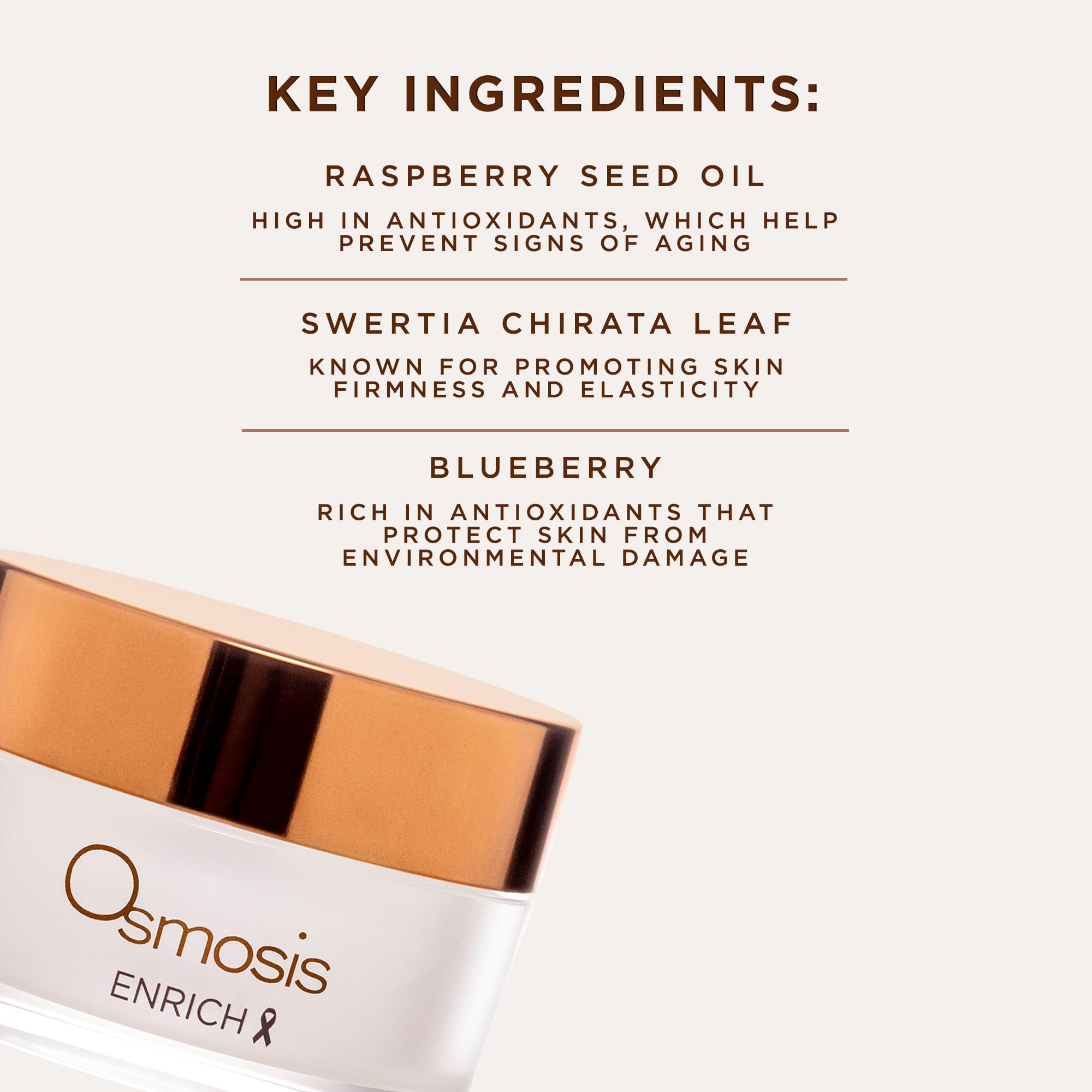 OSMOSIS ENRICH neck-application demonstrates smoothing along the décolletage during nightly routine