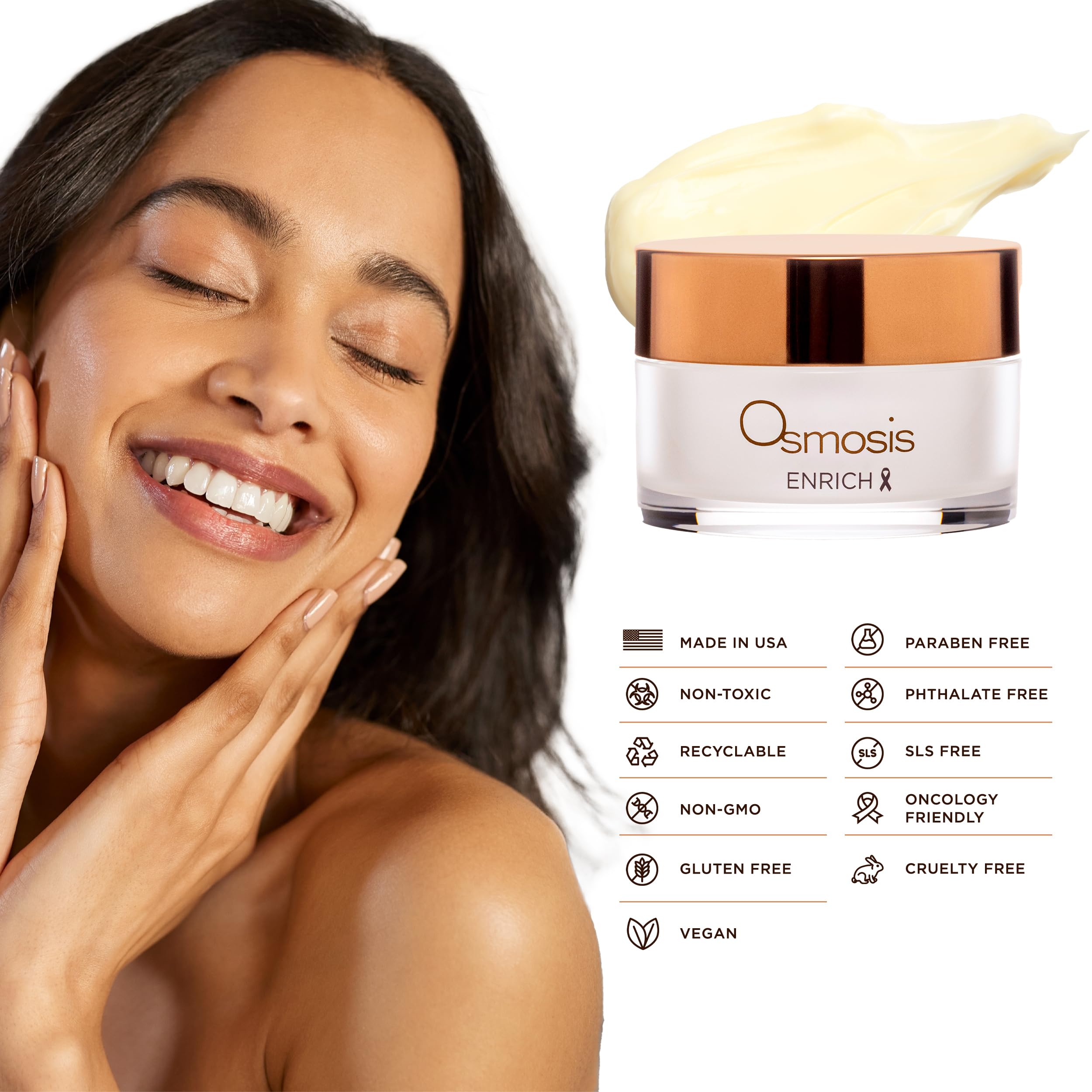 OSMOSIS ENRICH night-routine-setup demonstrates after-serums layering for balanced absorption
