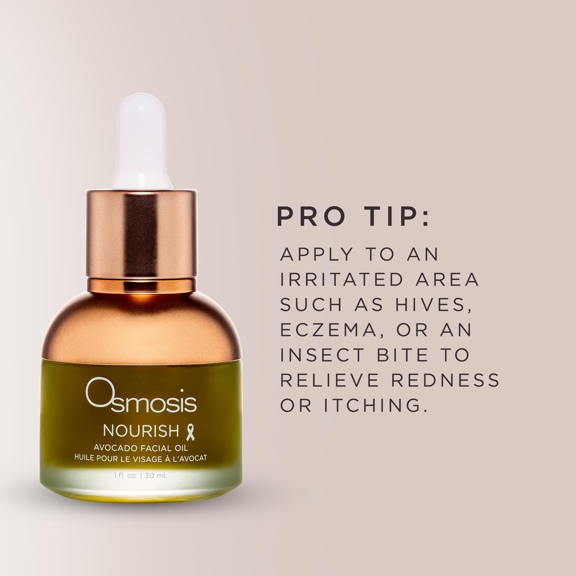 OSMOSIS Nourish Avocado Oil absorption emphasizes lightweight feel