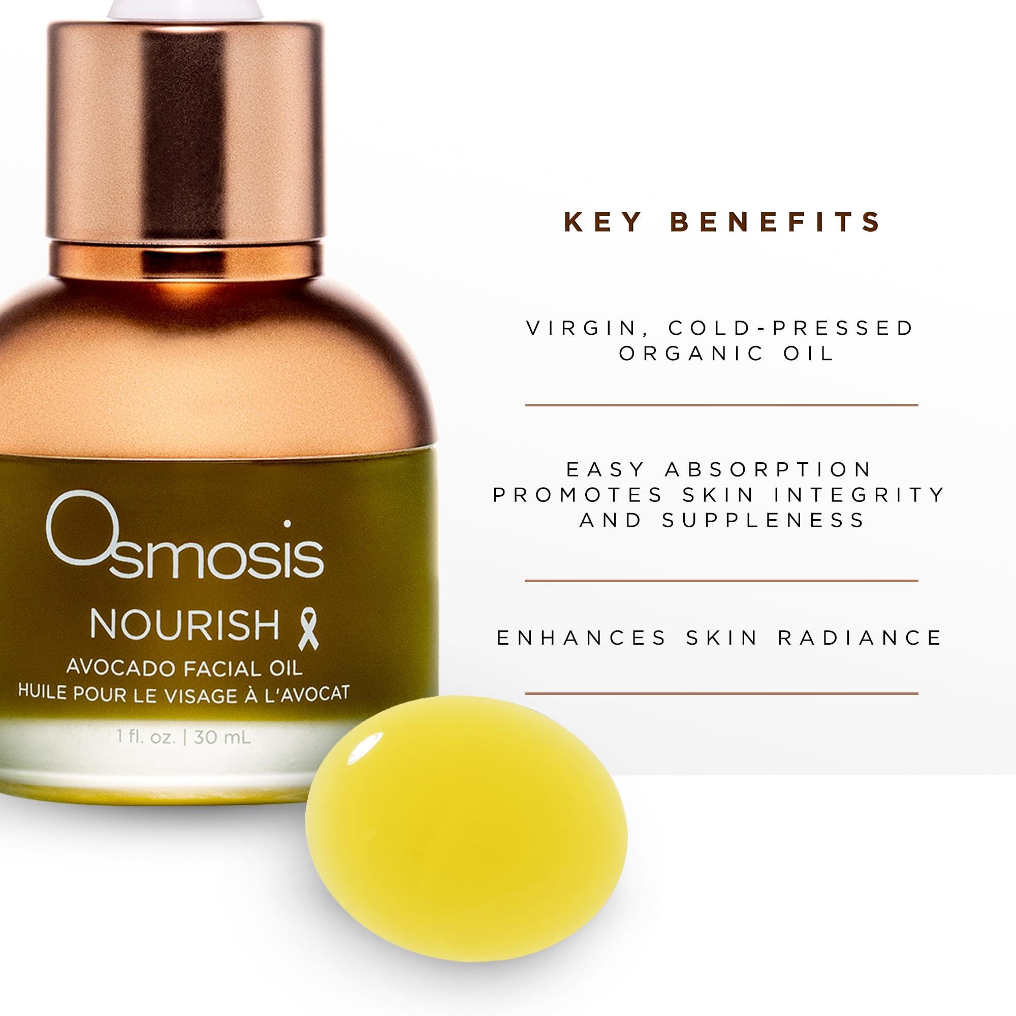 OSMOSIS Nourish Avocado Oil on hand for quick application