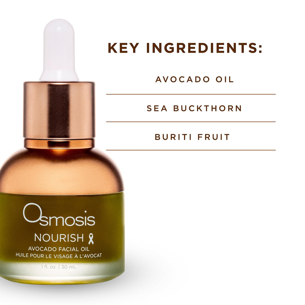 OSMOSIS Nourish Avocado Oil skin-application shows non-greasy finish