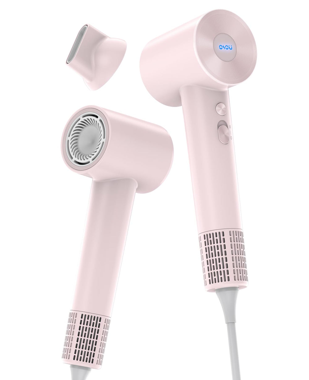 OSOU Hair Dryer in-use-hair-drying-side demonstrates comfortable styling during quick sessions.