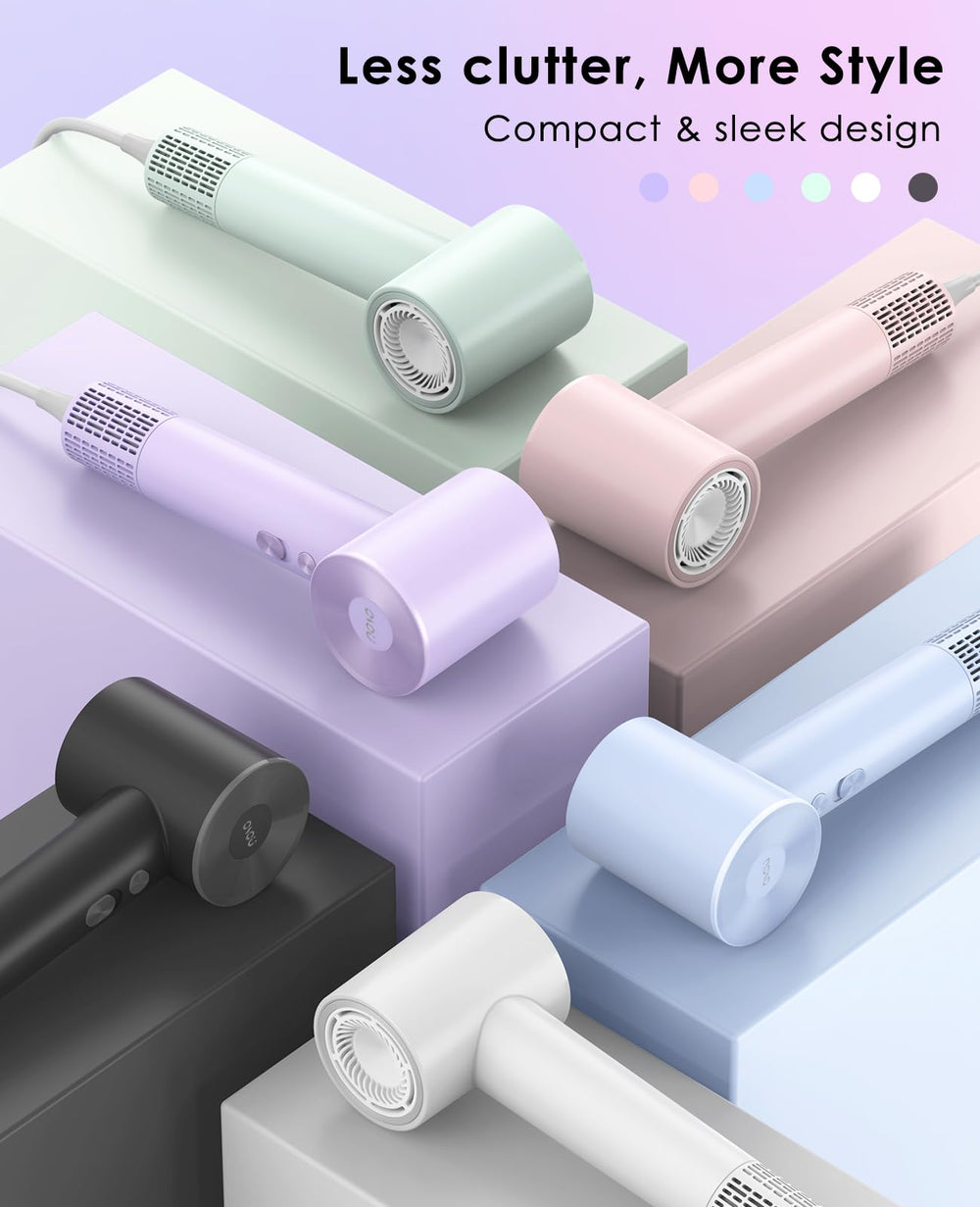 OSOU hair dryer lightweight design offers comfortable handling at home or on travel.