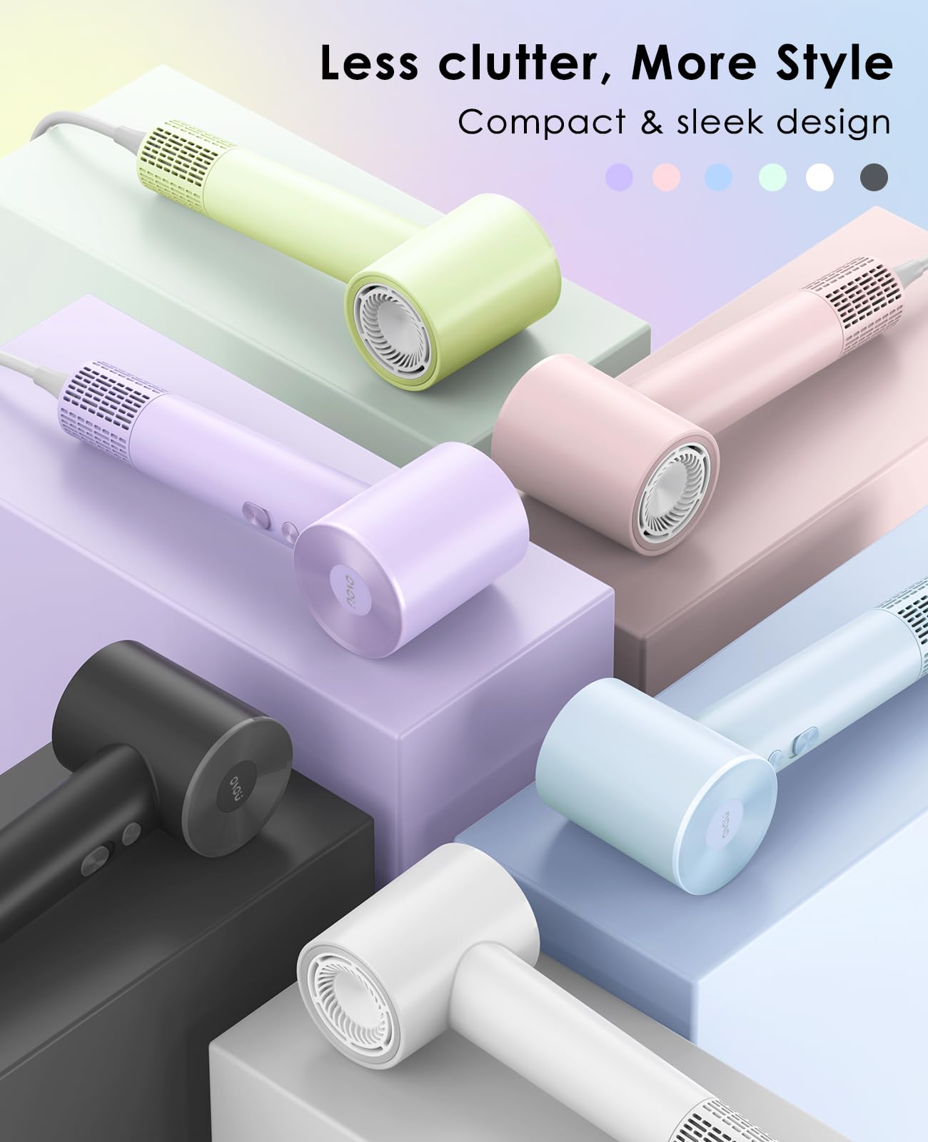 OSOU Hair Dryer negative-ions-flow captures ion emission for frizz-control potential.
