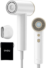 OSOU Ionic Hair Dryer front view showing a compact, lightweight design for on-the-go styling.