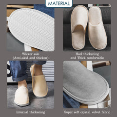 OSTADARRA spa slippers are washable and reusable for multiple stays.