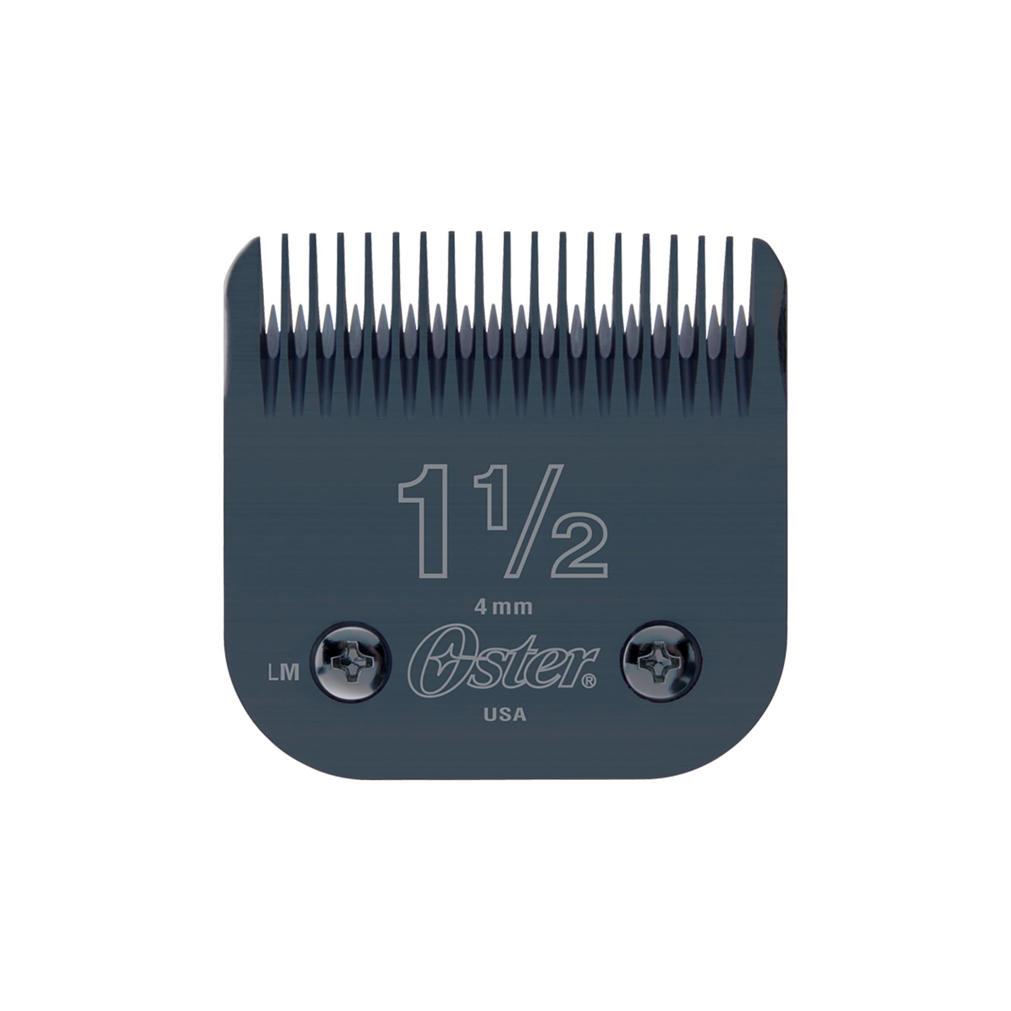 Oster clipper blades size 1-5 closeup for ultra-sharp precision and smooth trims.