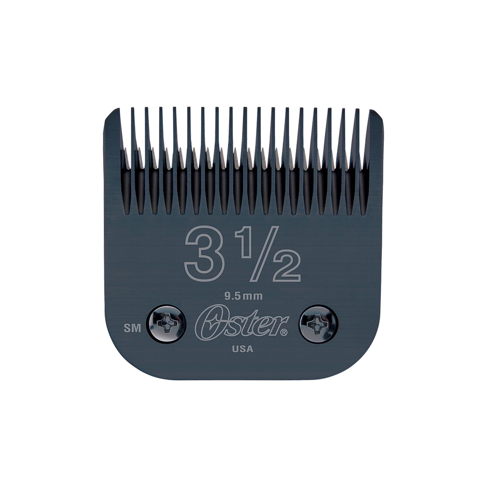 Oster clipper blades size 3.5 close-up showing ultra-sharp precision for professional grooming