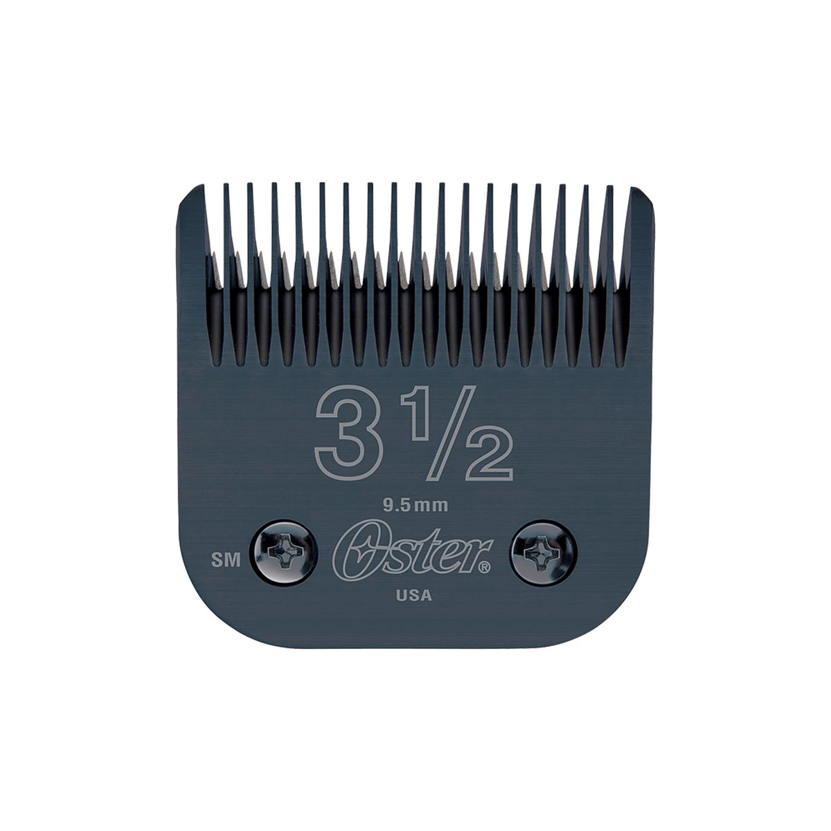 Oster clipper blades size 3.5 close-up showing ultra-sharp precision for professional grooming