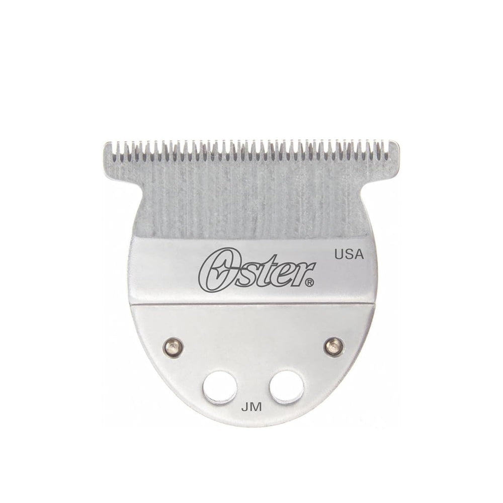 Oster wide T-blade closeup for precise hairline shaping and clean cuts