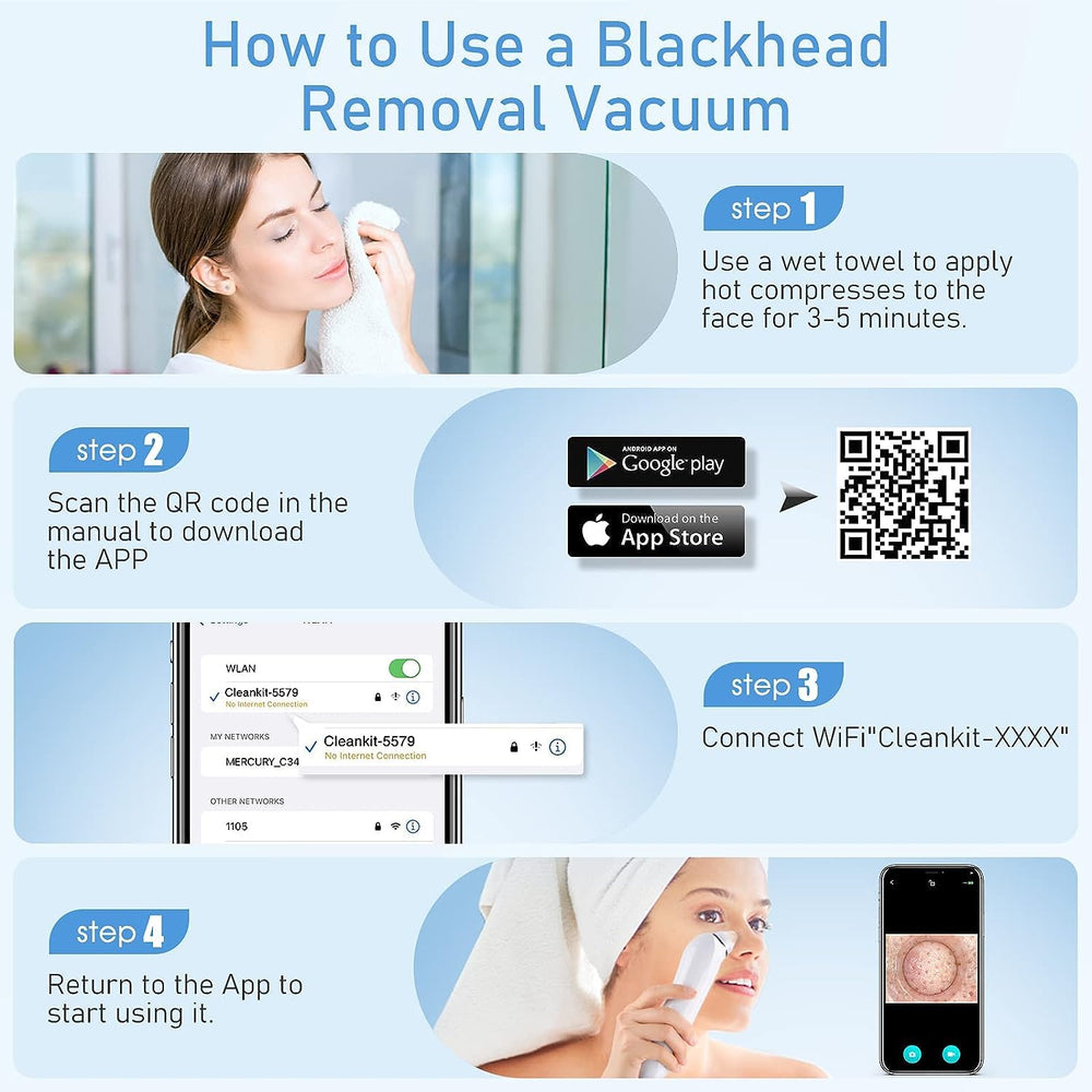 Ottleba Blackhead Remover Vacuum portable design fits into daily skincare routines.
