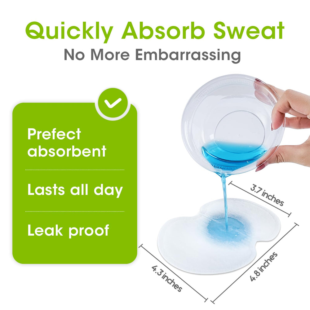 OTTOLIVES underarm sweat pad with extra adhesive for secure all-day stay
