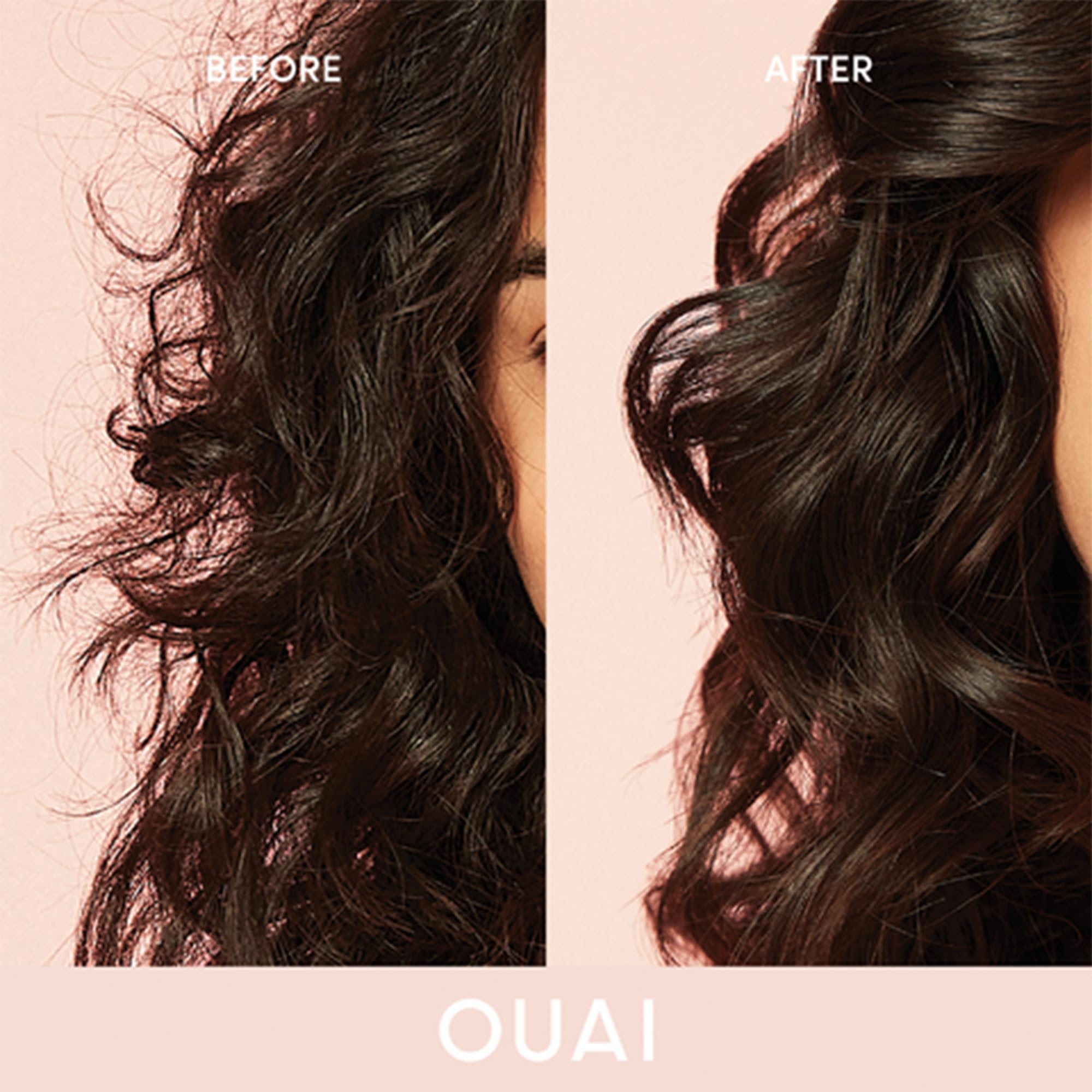 OUAI Anti Frizz Cream mid-lengths ends smoothing during styling