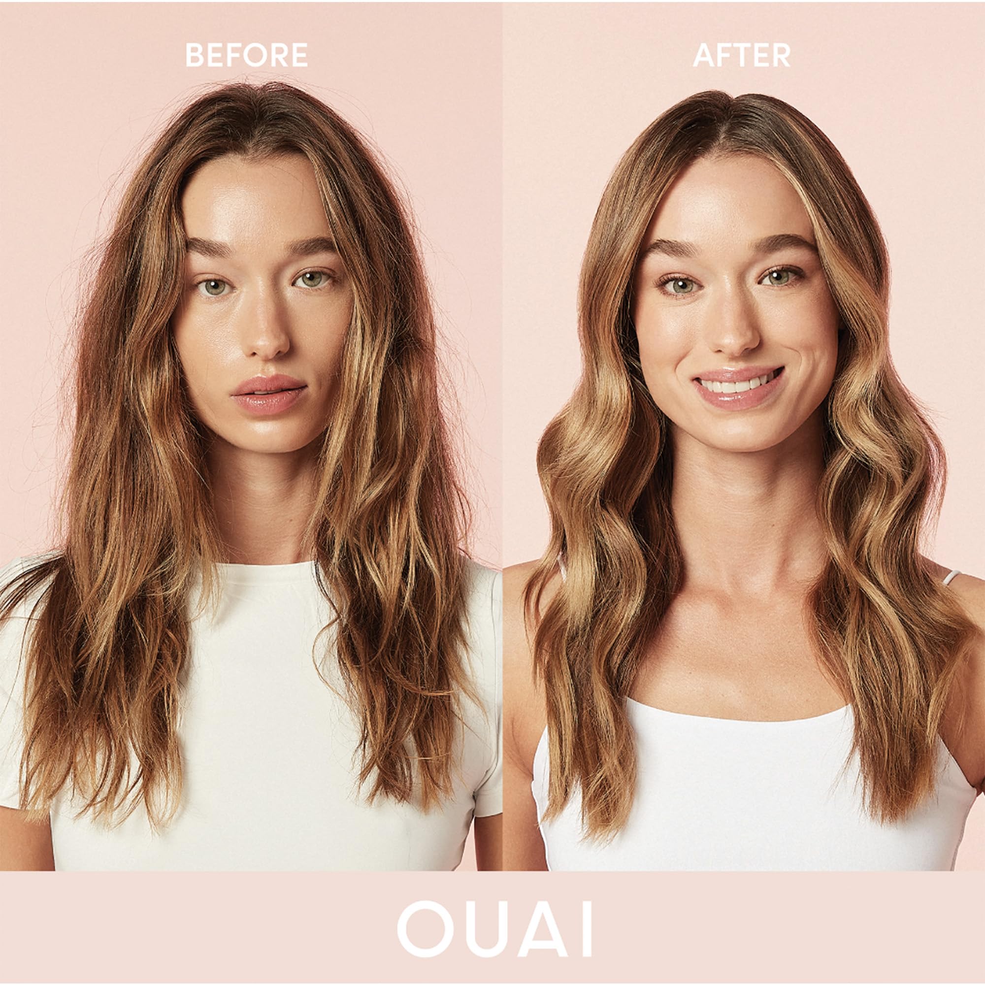 OUAI Anti Frizz Cream upcycled jackfruit beetroot ingredients offer frizz defense.