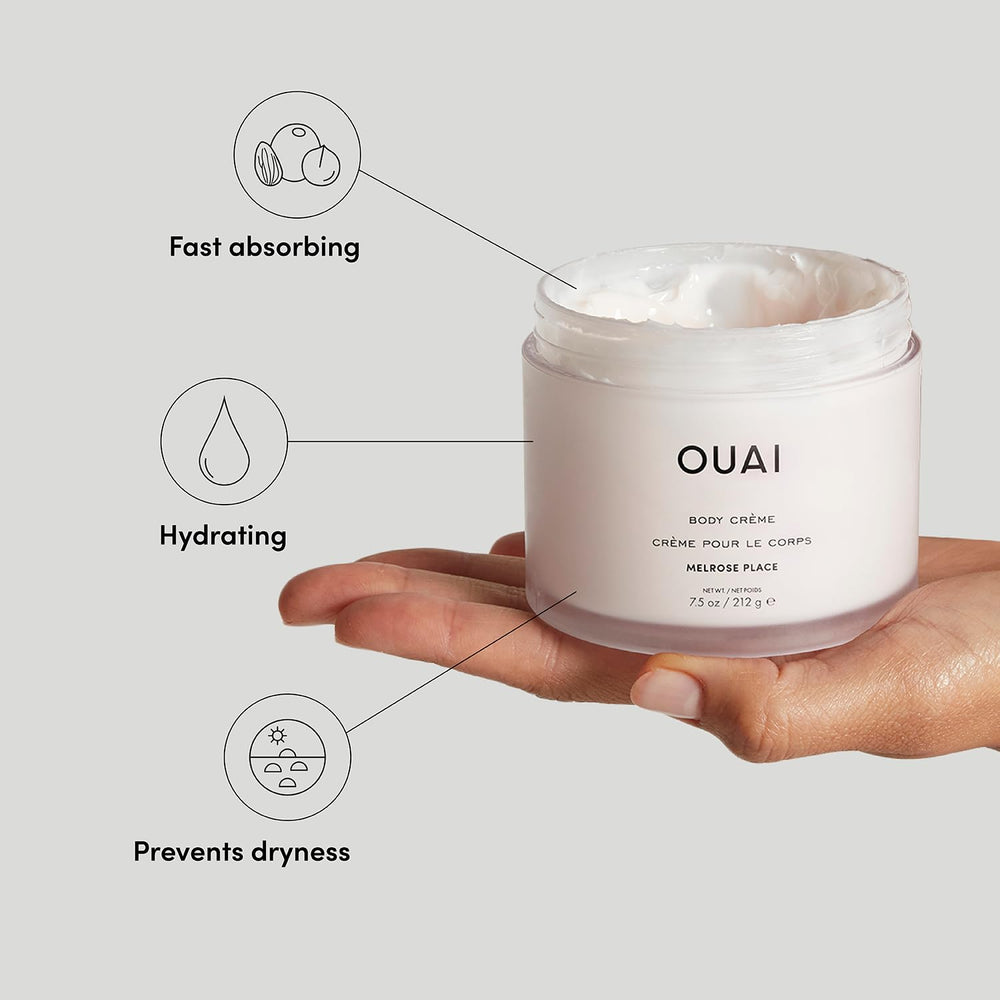 OUAI Melrose Place whipped-texture cream glides on quickly.