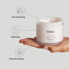 OUAI Melrose Place whipped-texture cream glides on quickly.