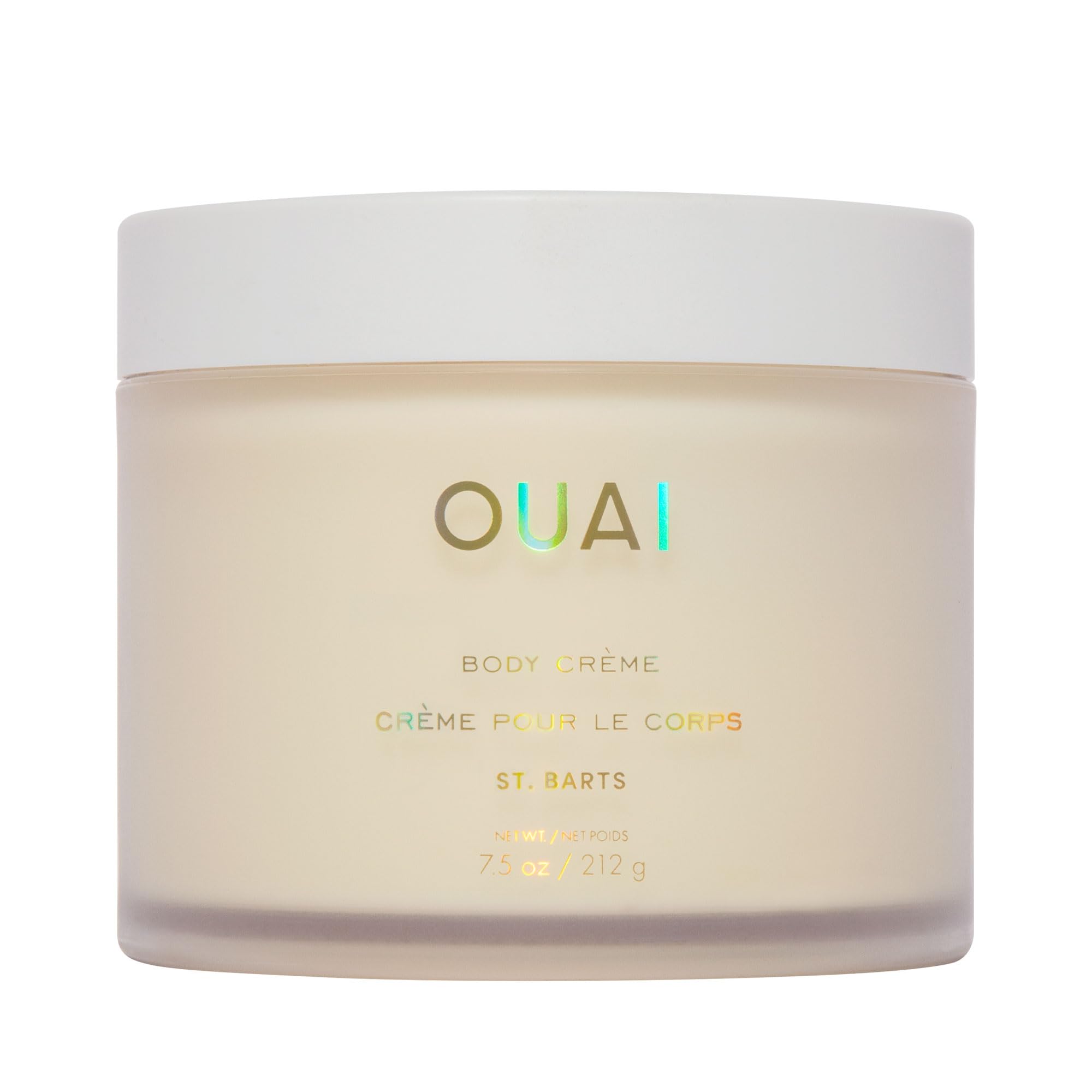 OUAI Body Cream St. Barts bottle showcases a luxe, hydrating formula for daily use.
