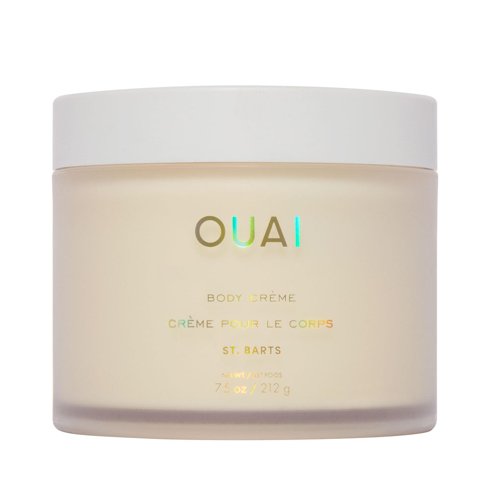 OUAI Body Cream St. Barts bottle showcases a luxe, hydrating formula for daily use.