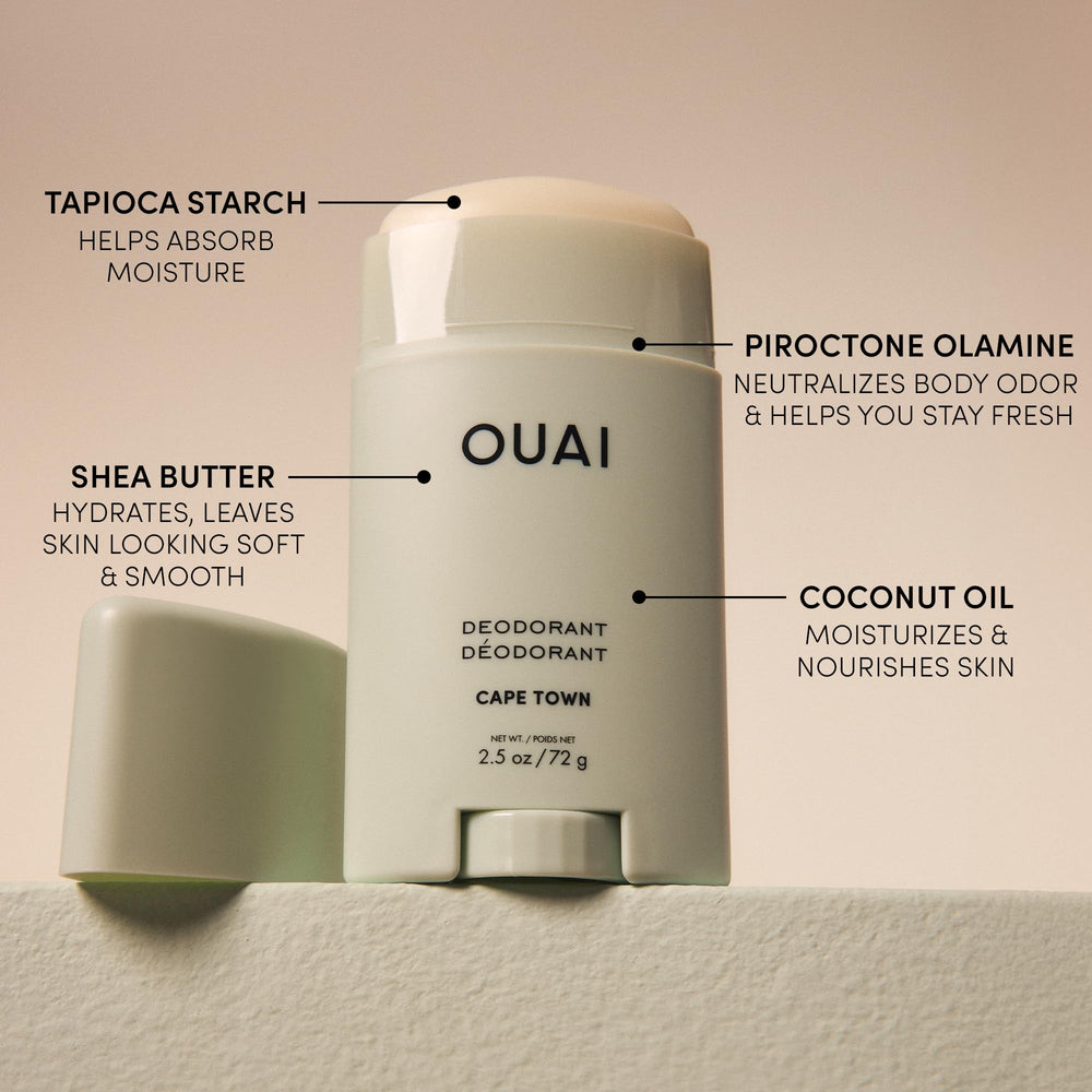 OUAI Cape Town deodorant invisible application underarm
