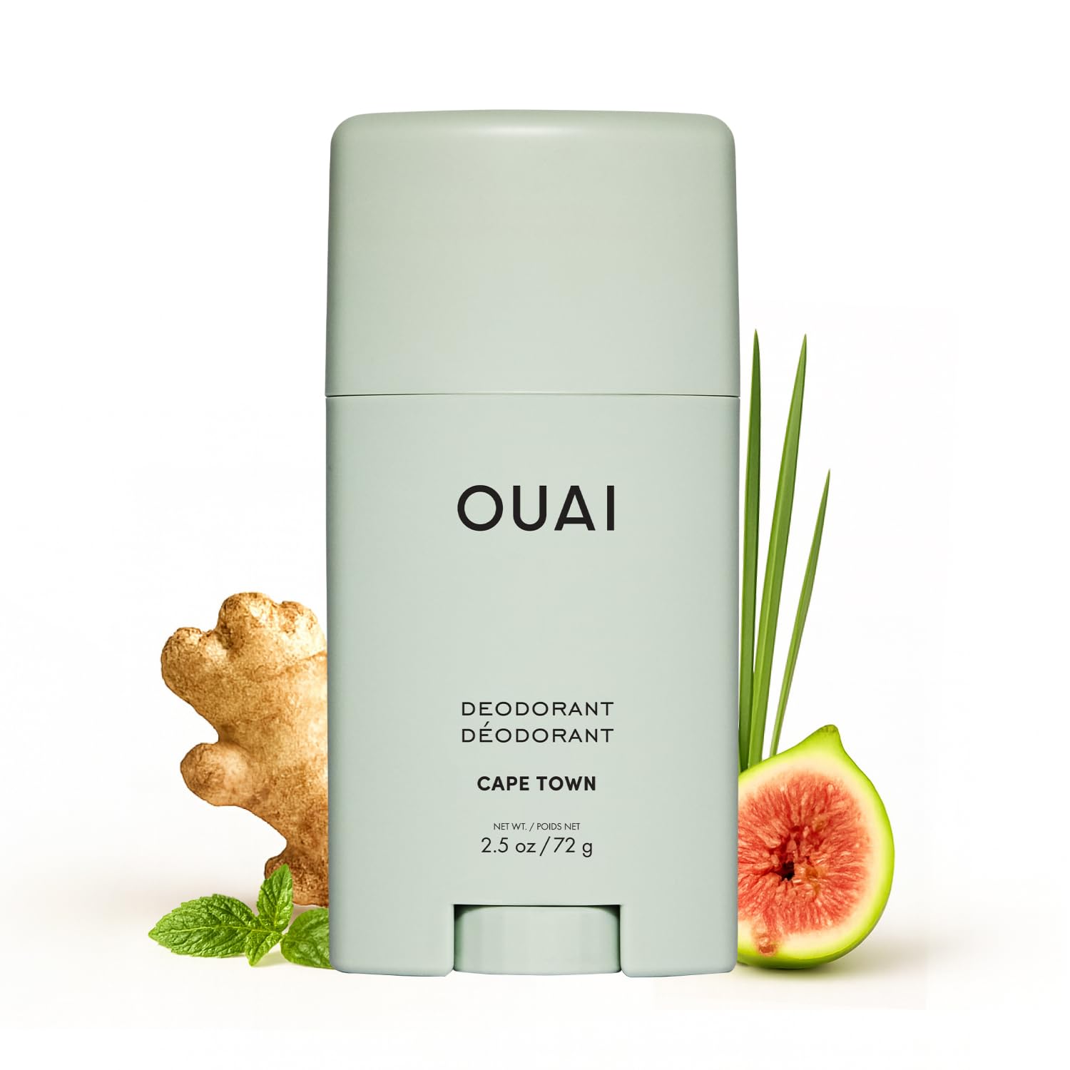 OUAI Cape Town deodorant stick being applied for invisible wear