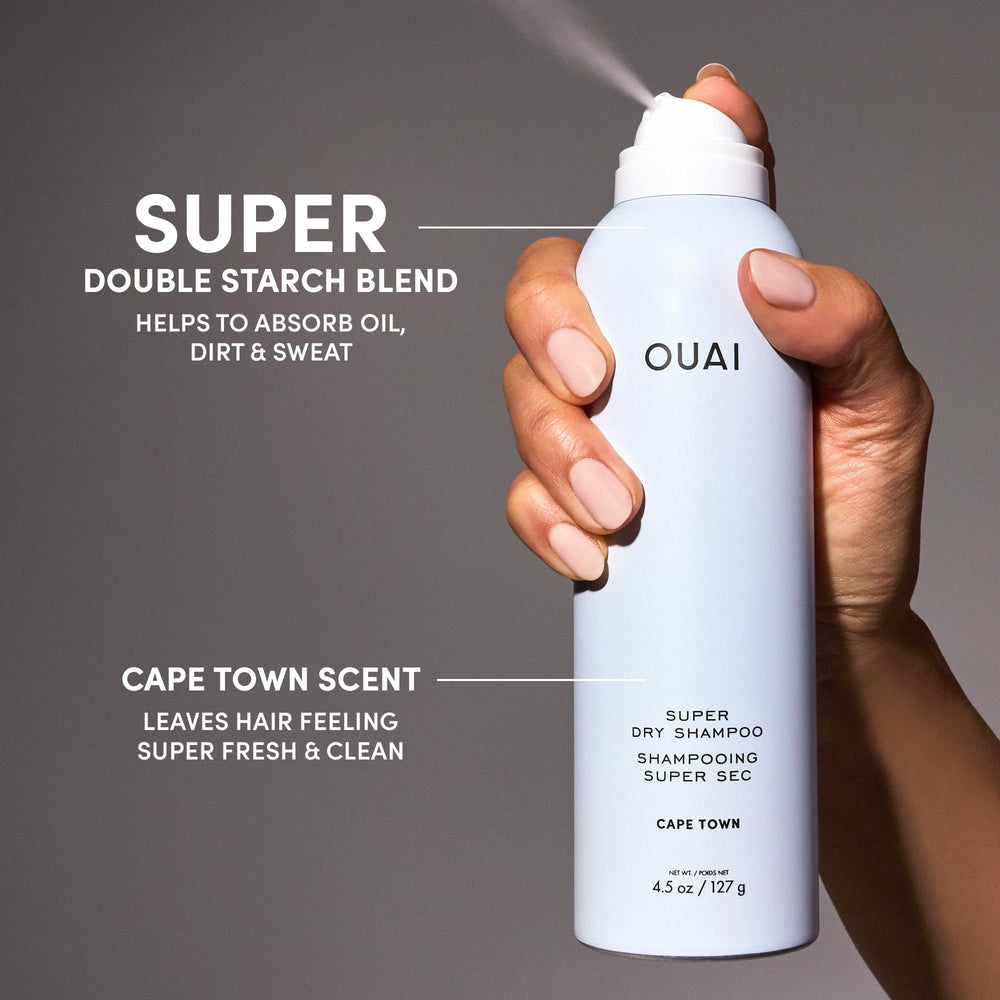 OUAI dark hair blending seamlessly with no residue