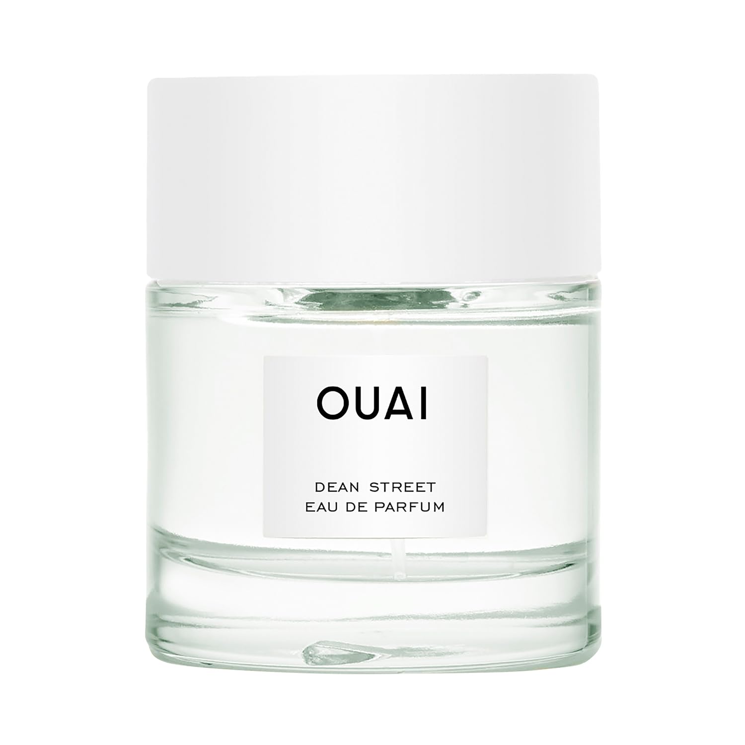 OUAI Dean Street EDP bottle front close-up for daily wear and citrus freshness.