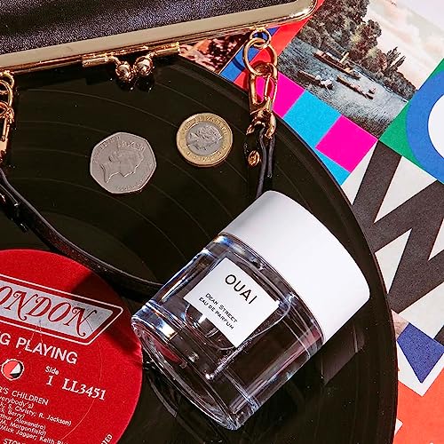 OUAI Dean Street packaging close-up highlighting its refined, fresh floral profile.