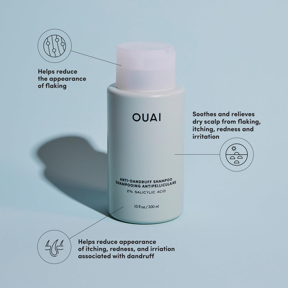 OUAI Detox Shampoo foamy lather image evokes clean, refreshed hair after clarifying cleanse.