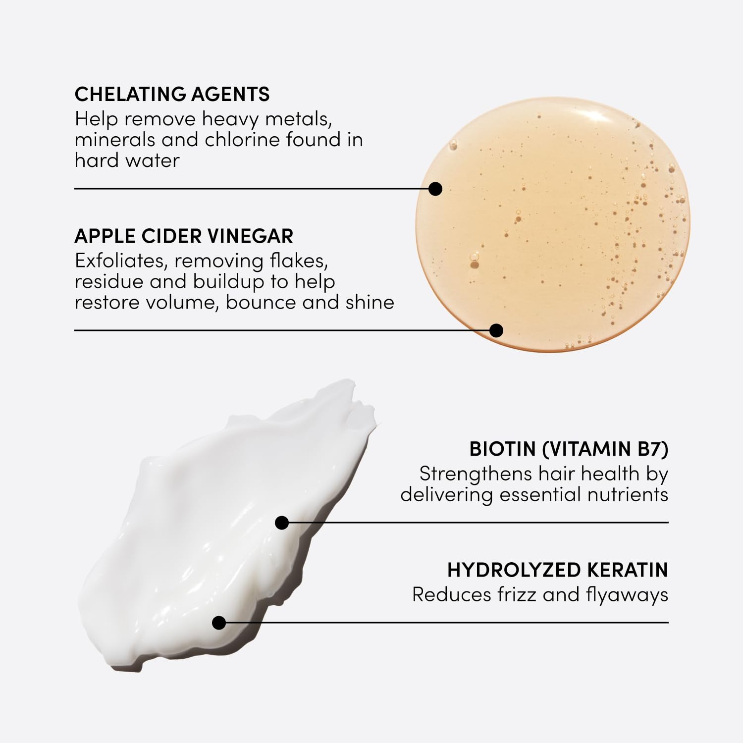 OUAI Detox Shampoo foam demonstrates rich lather and deep-clean feel.