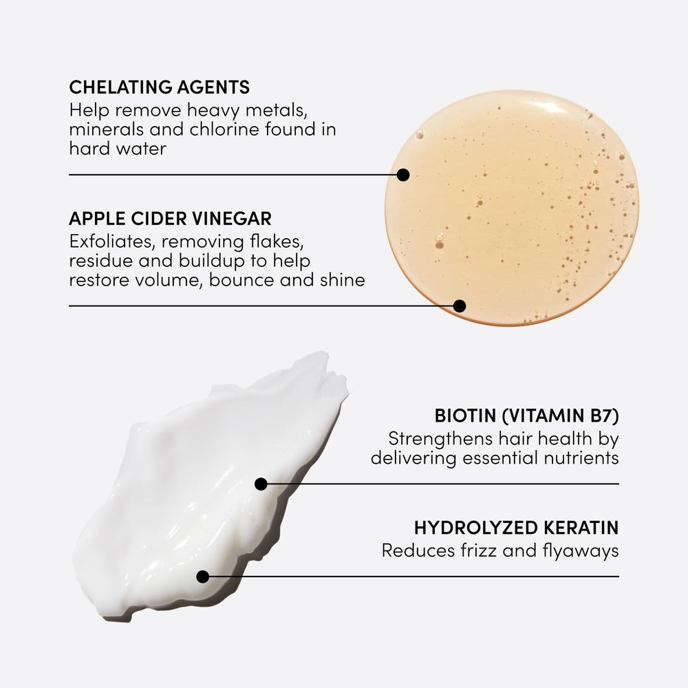 OUAI Detox Shampoo foam demonstrates rich lather and deep-clean feel.
