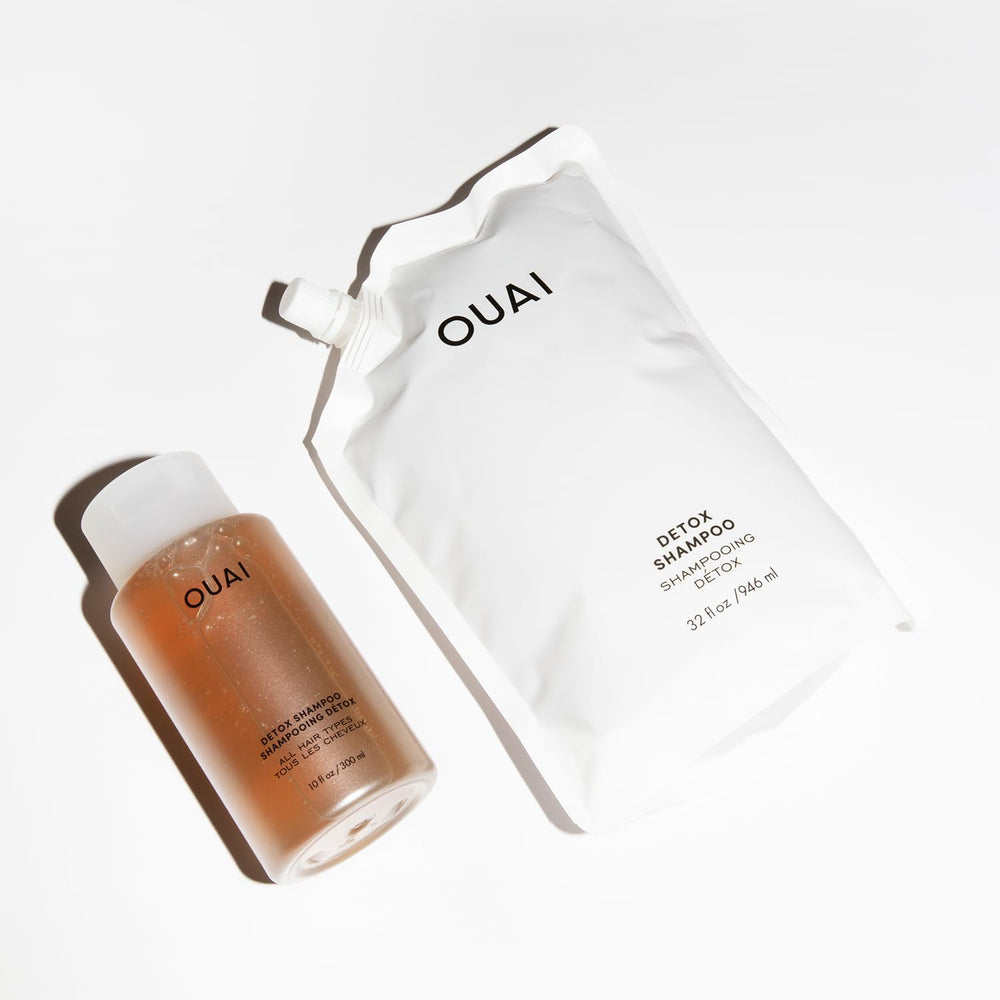 OUAI Detox Shampoo Refill with keratin feature for improved manageability
