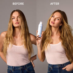 OUAI Capetown spray nozzle shows instant oil absorption
