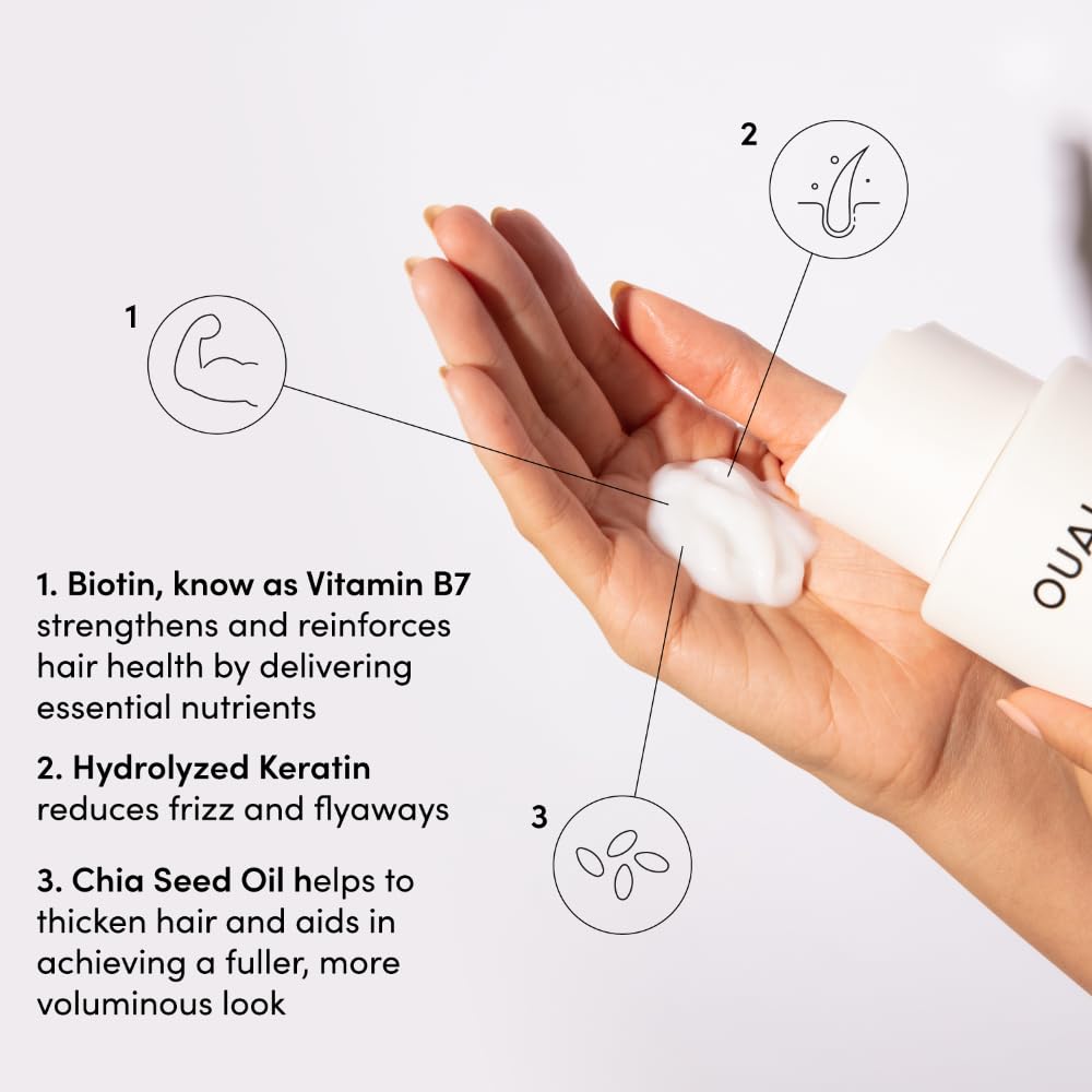 OUAI Fine Conditioner detangles and nourishes without weighing hair down.