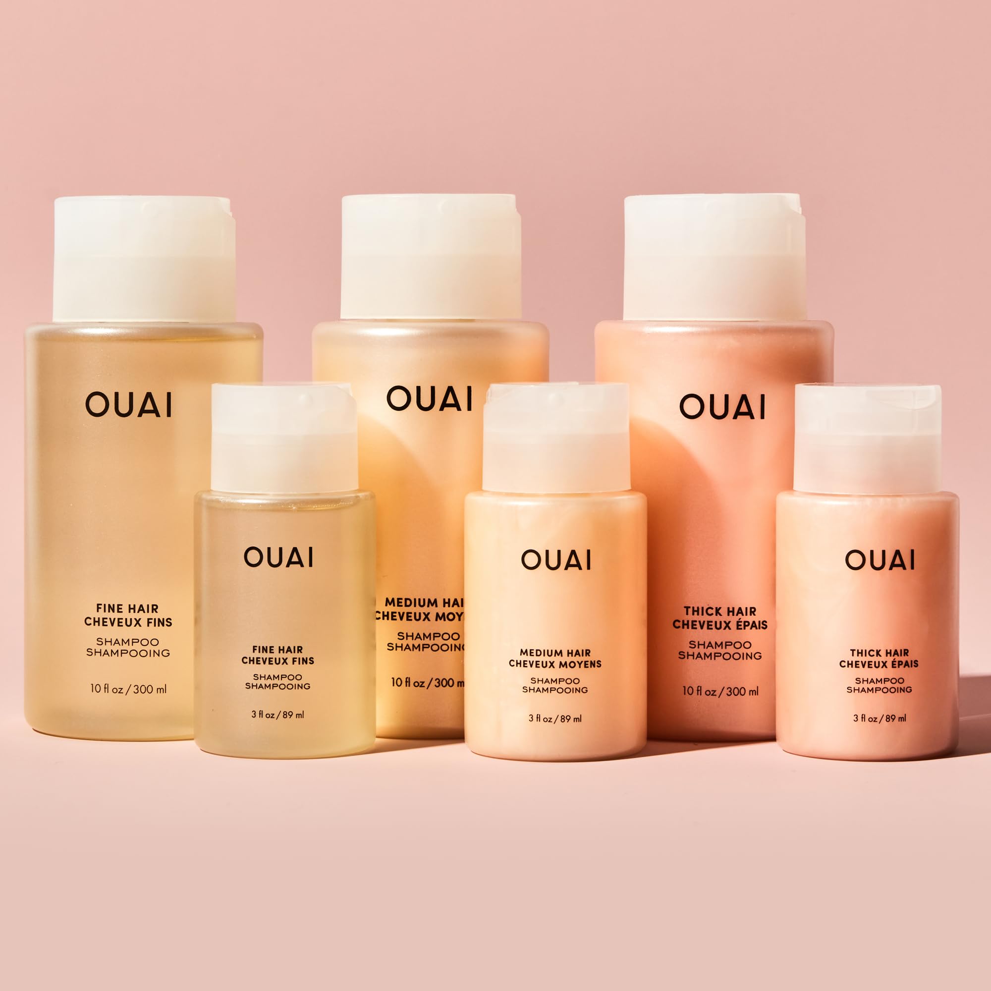 OUAI Fine Shampoo provides weightless body on fine hair after use