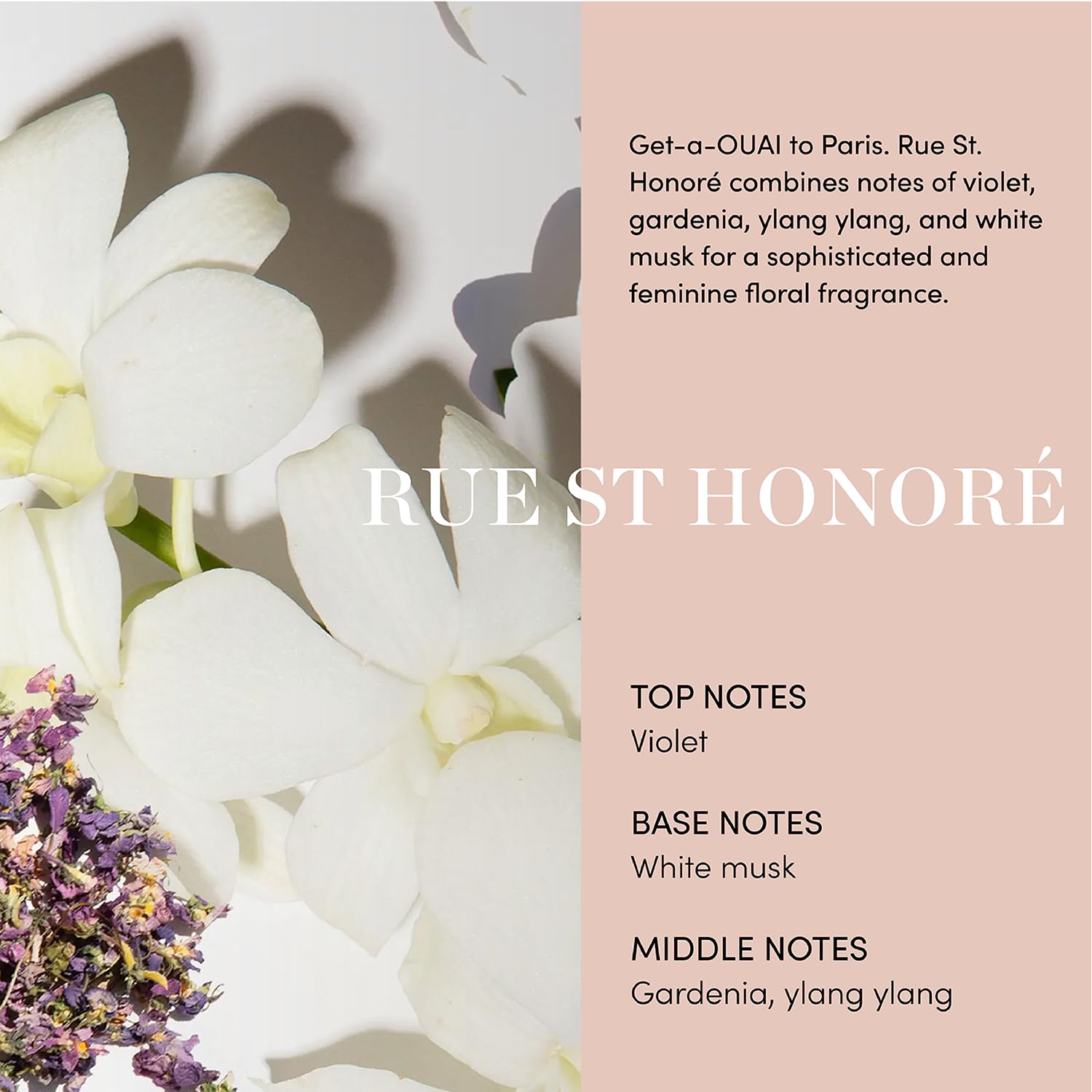 OUAI Hair Oil application pump shows easy, mess-free usage.