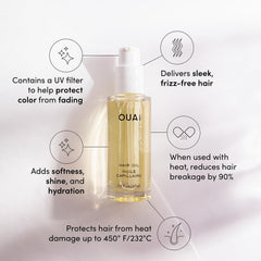 OUAI Hair Oil Travel Size frizz-control shot for sleek styling