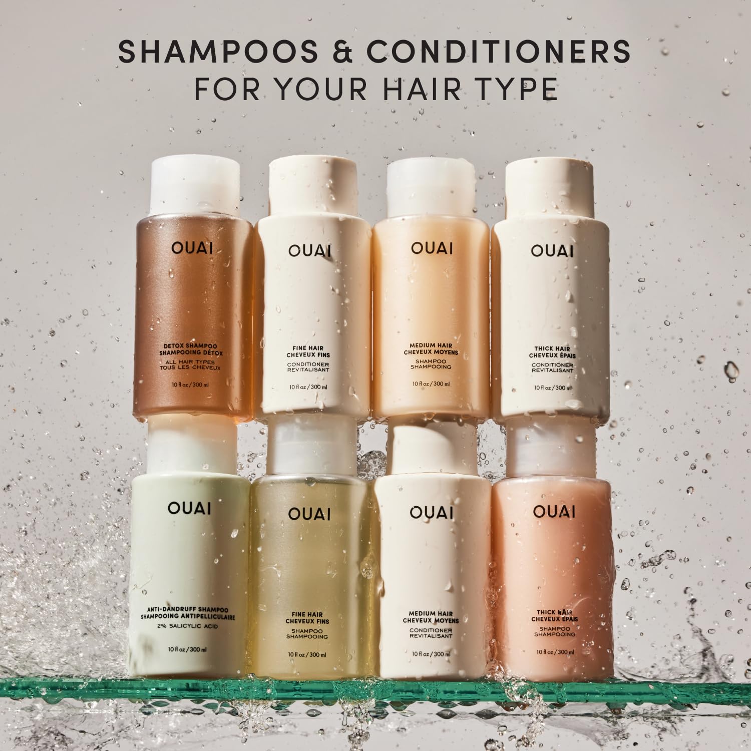 OUAI envase compacto para viaje, fácil de transportar