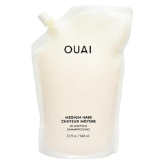 OUAI Medium Shampoo Refill bottle front for easy hydration.