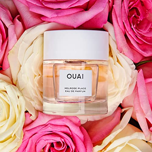 OUAI Melrose Place decolletage-scent shot illustrates soft, lasting floral note.
