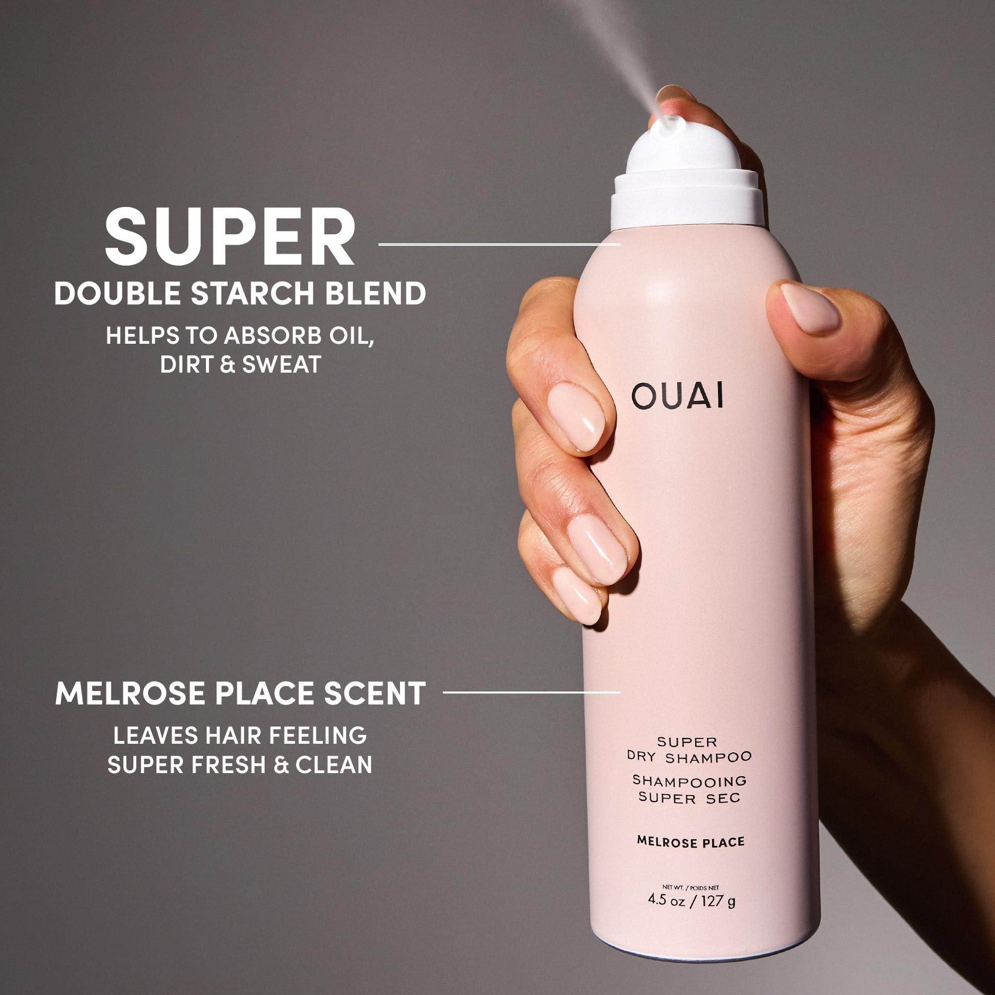 OUAI Melrose Place fragrance closeup emphasizing luxurious scent experience