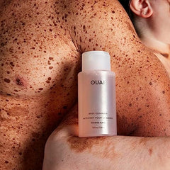 OUAI Melrose Place bottle highlighting rosehip oil for hydration