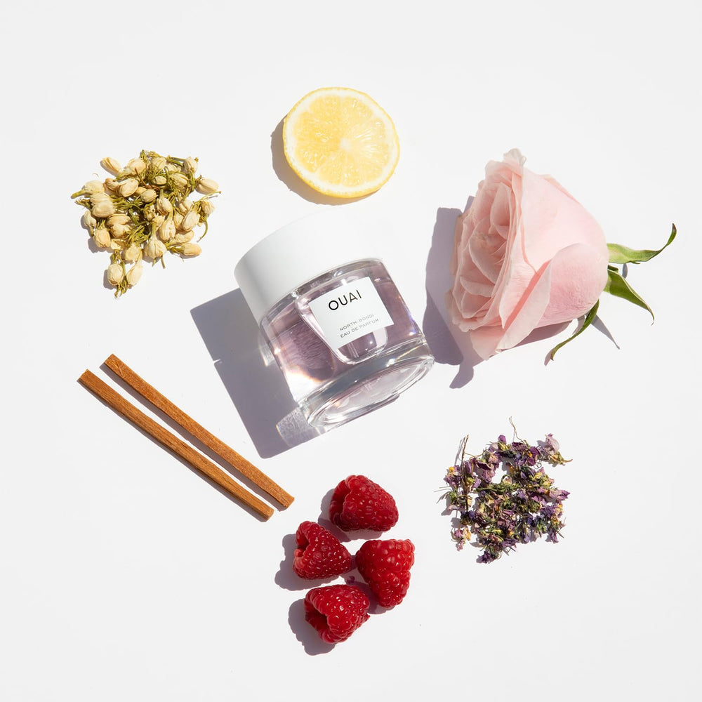 OUAI North Bondi mid-notes roses and jasmine for romance.