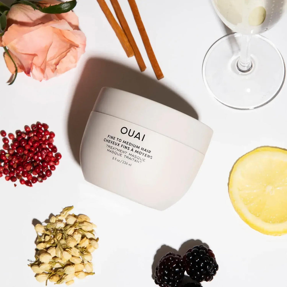 OUAI panthenol boosts shine while maintaining moisture for healthy-looking hair.