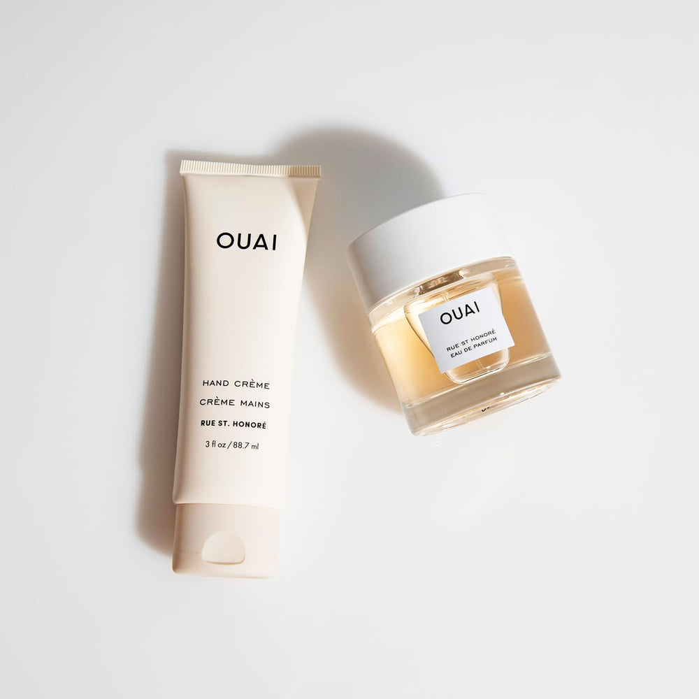 OUAI Rue St Honore Daily use bottle in vanity setup